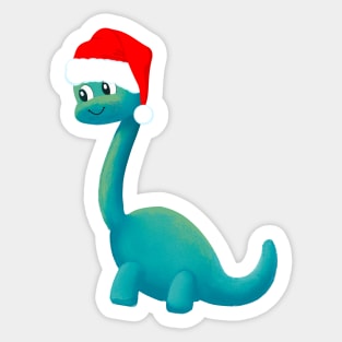 Dinosaur Santasaurus Sticker